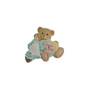 Vtg 1993 Enesco Priscilla Hillman Fridge Magnet Cherished Teddies Hugs & Kisses